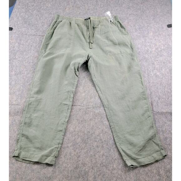 Todd Snyder Drawstring Linen Pants size XXL Green *Read* - Picture 2 of 16